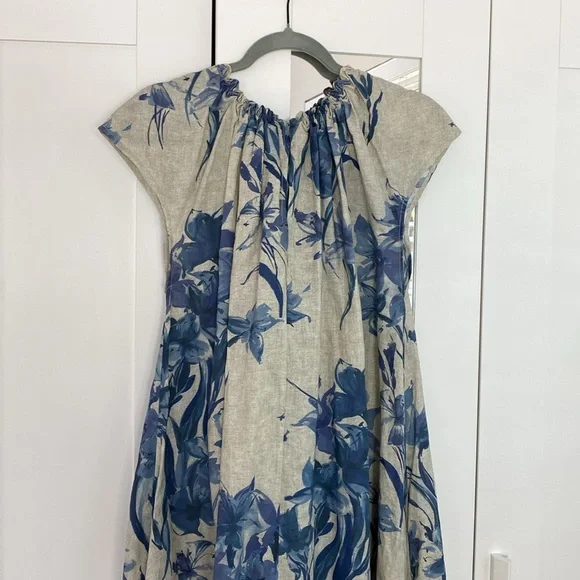 Ann Mashburn linen blend floral maxi dress - Picture 6 of 11